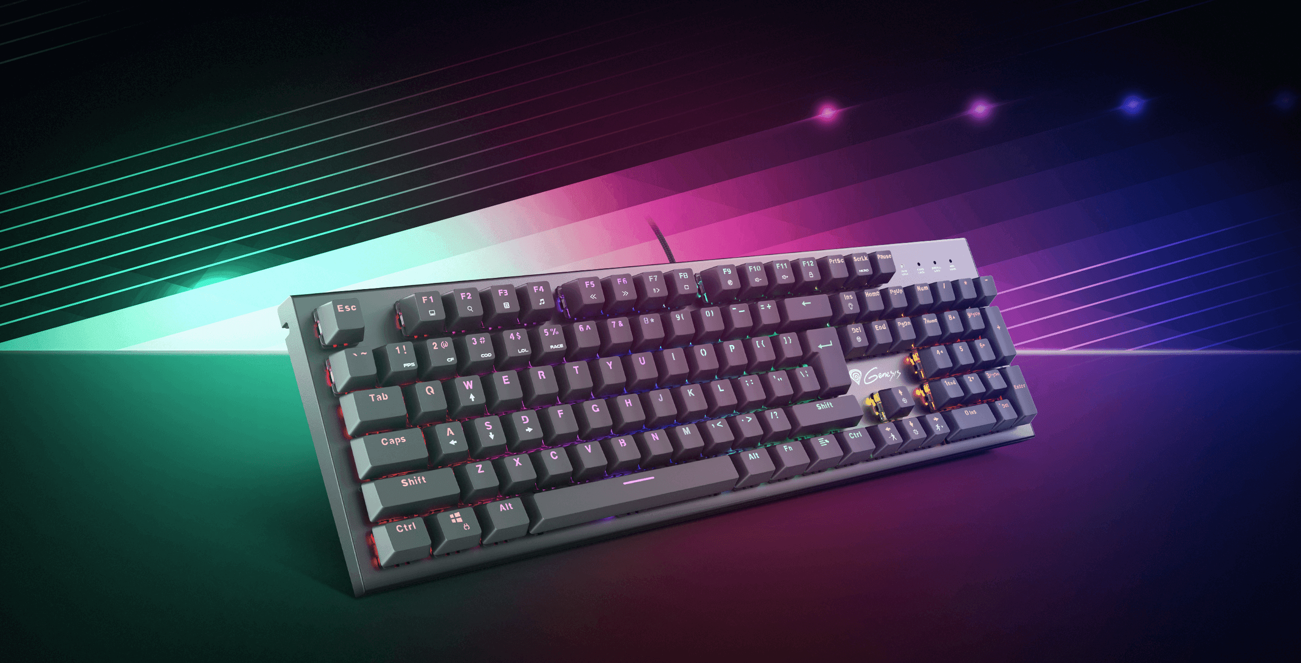 Genesis Thor 300 RGB Outemu Brown