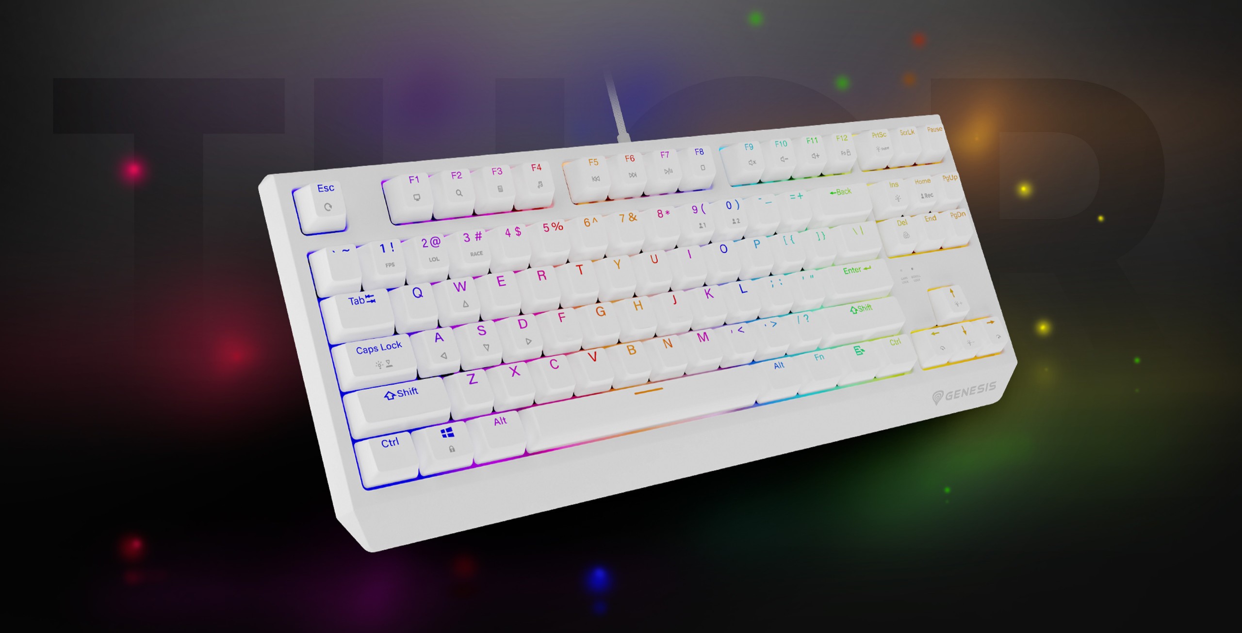 Genesis Thor 230 TKL Biały (Outemu Brown)