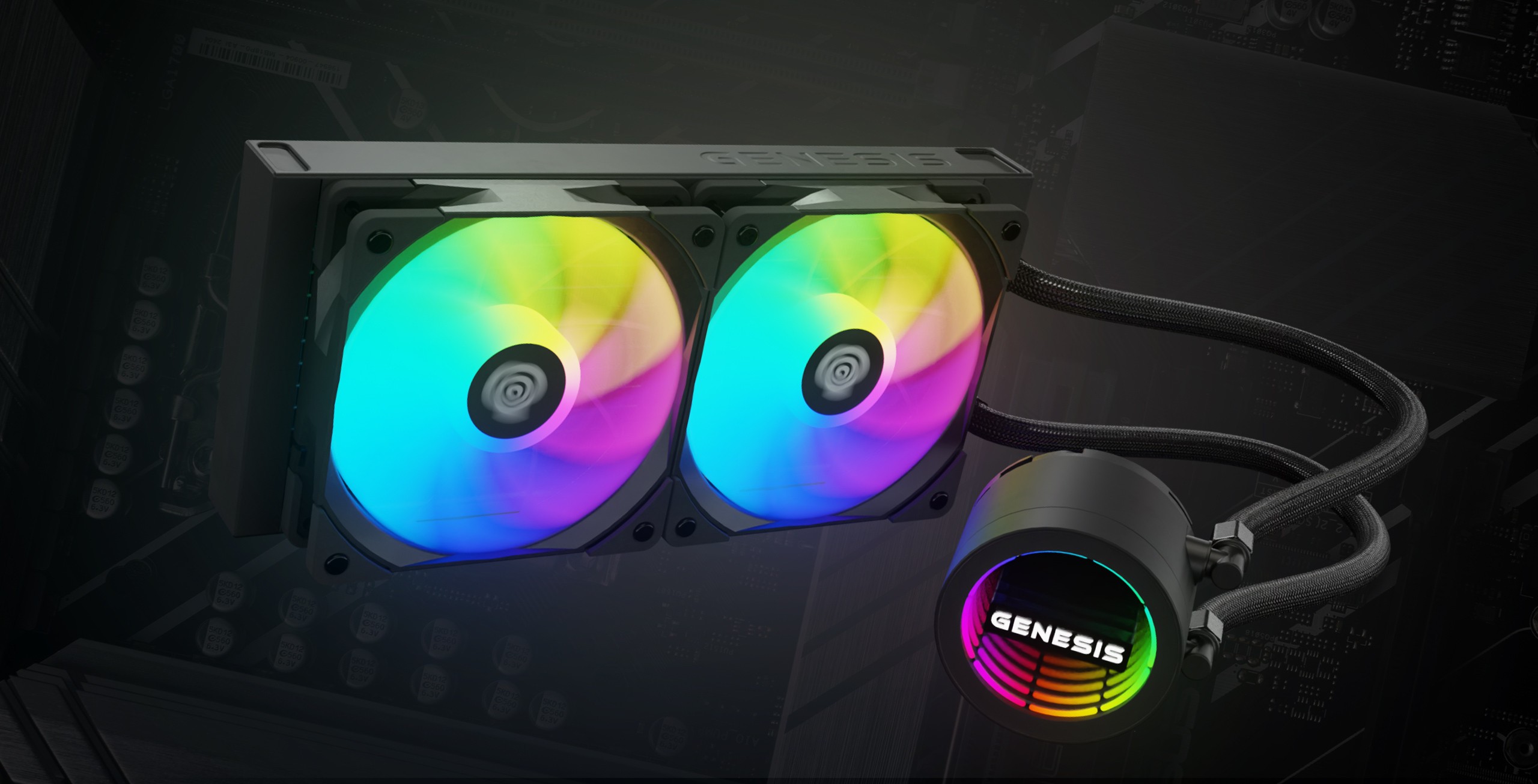 Genesis Hydria 240 ARGB Czarny