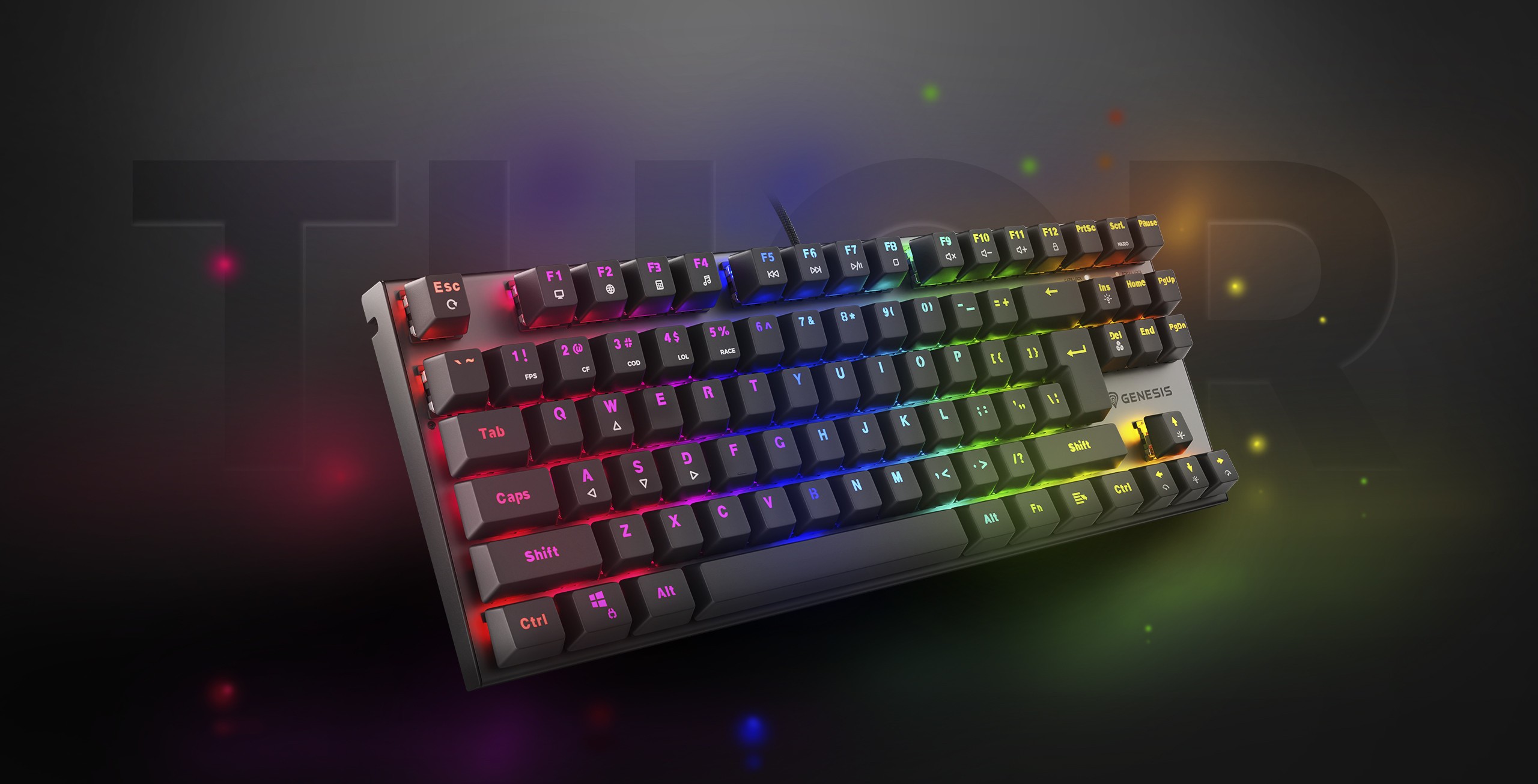 Genesis Thor 303 TKL Czarny (Outemu Red)