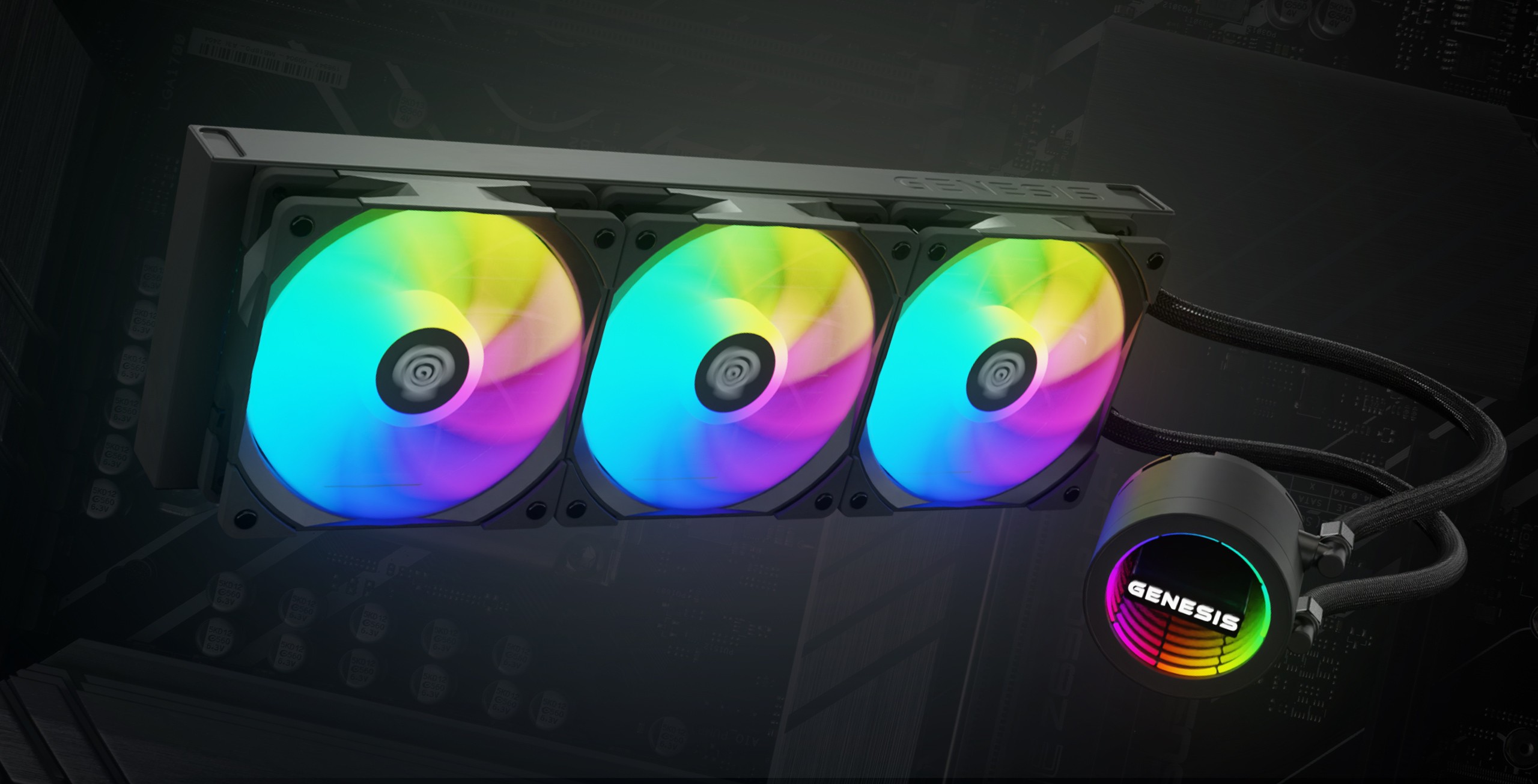 Genesis Hydria 360 ARGB Czarny