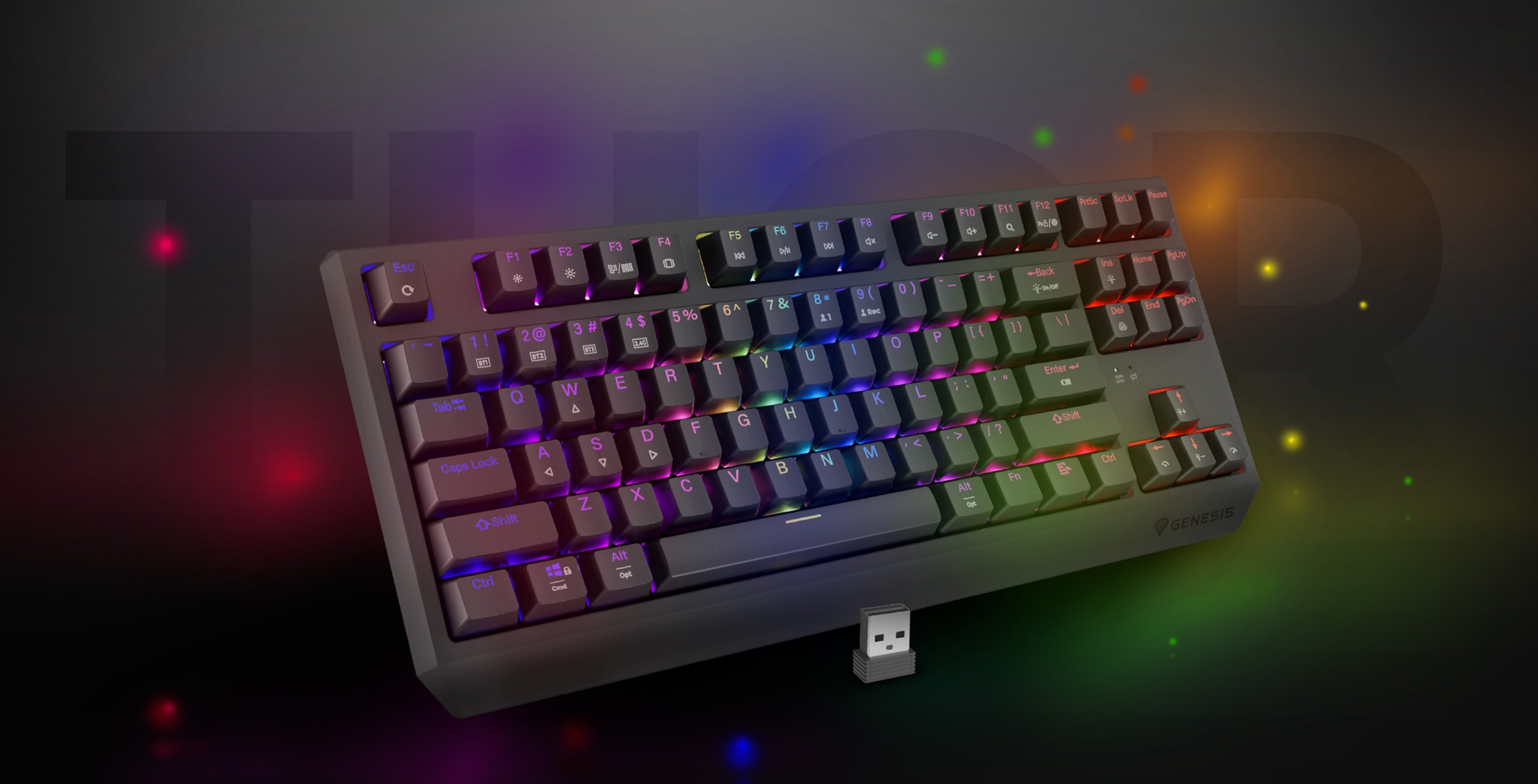 Genesis Thor 230 TKL Wireless Czarny (Outemu Silent Lemon)