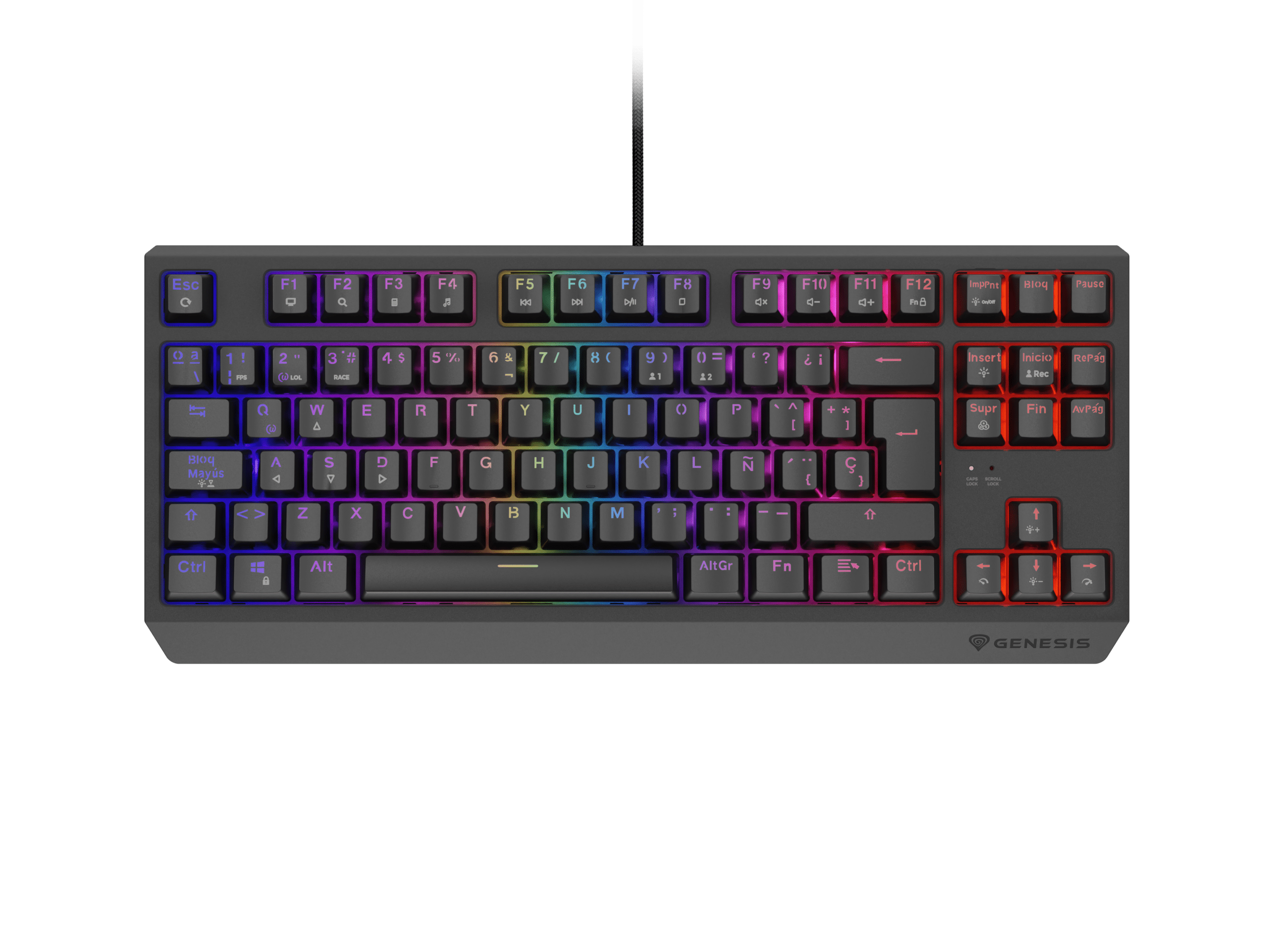 Genesis Thor 230 TKL ES Czarny (Outemu Red)