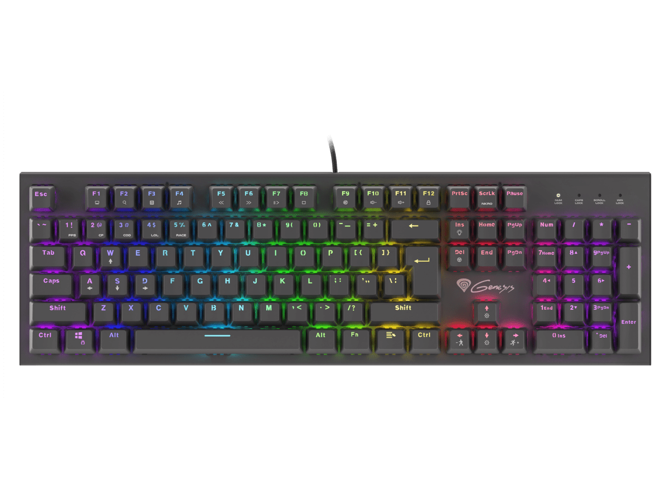 Genesis Thor 300 RGB Outemu Brown