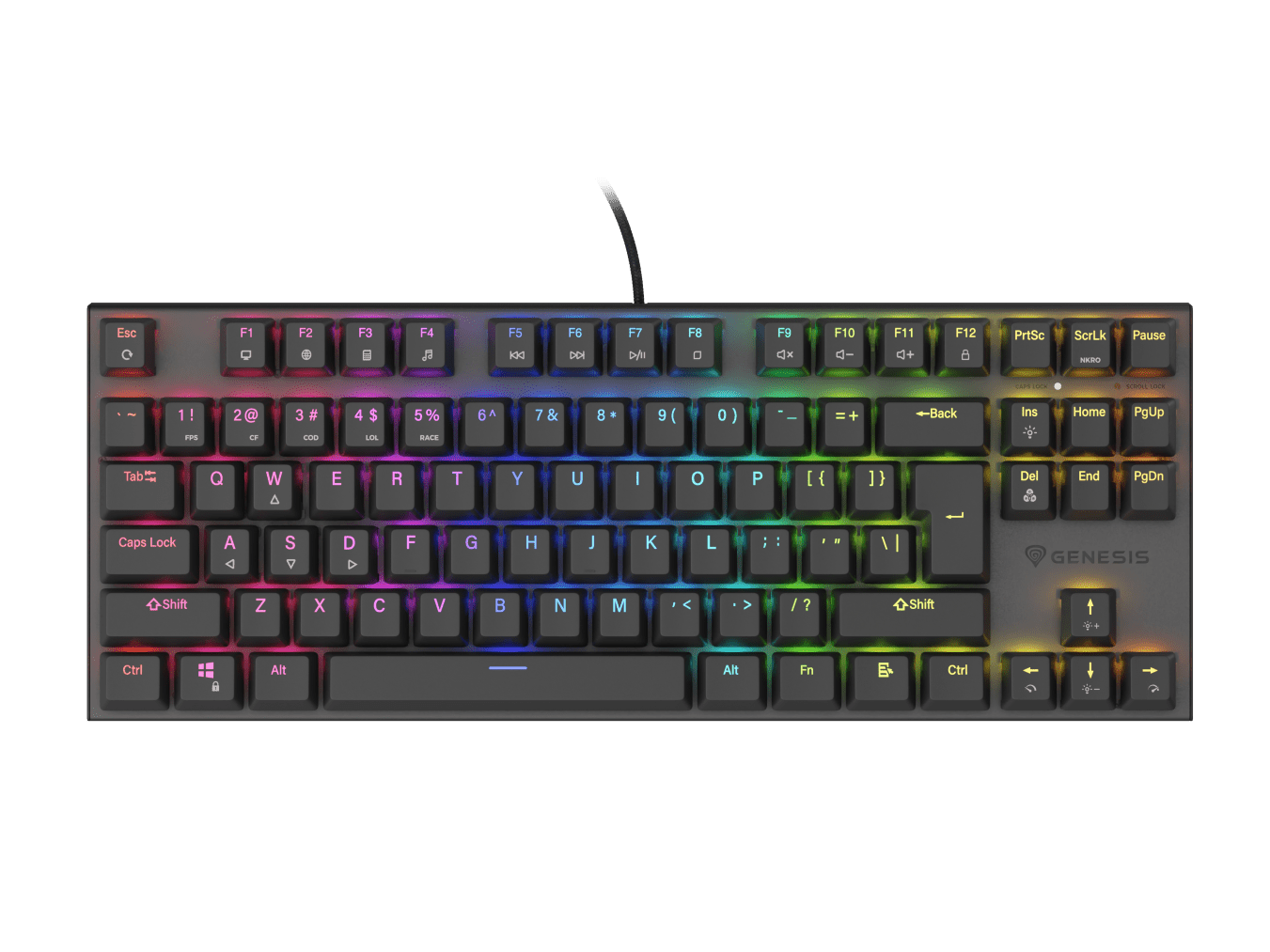 Genesis Thor 303 TKL Czarny (Outemu Red)