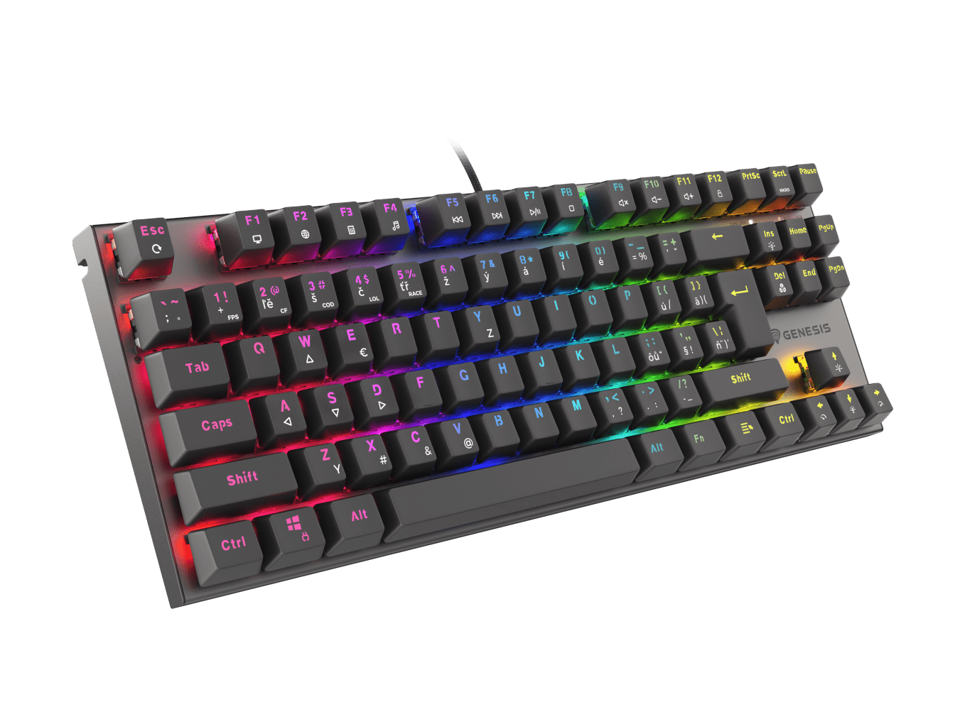 Genesis Thor 303 TKL CZ/SK Czarny (Outemu Red)