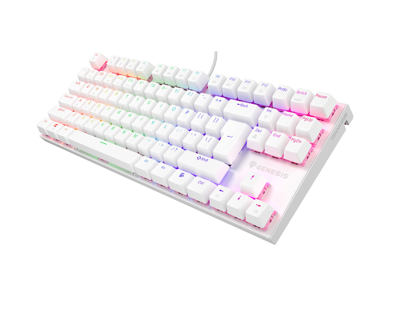 Genesis Thor 303 TKL Biały (Outemu Peach Silent)