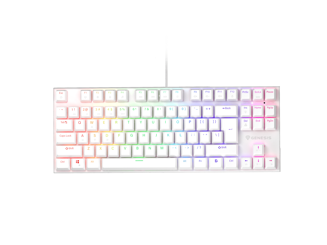 Genesis Thor 303 TKL Biały (Outemu Peach Silent)