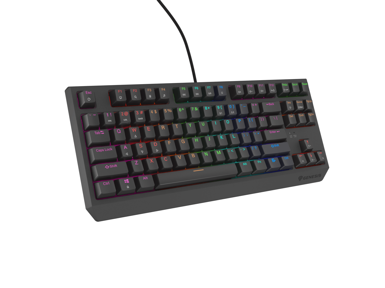 Genesis Thor 230 TKL Lite Czarny (Outemu Red)