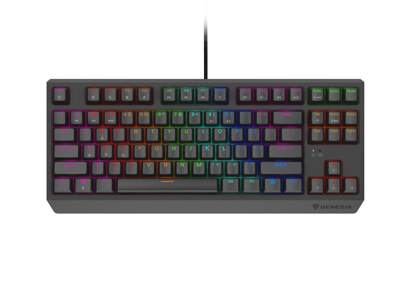 Genesis Thor 230 TKL Lite Czarny (Outemu Red)