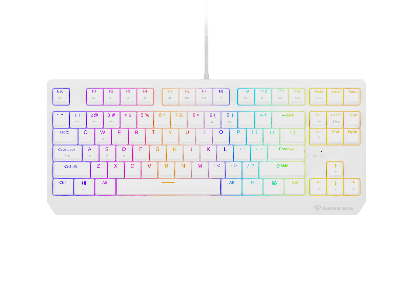 Genesis Thor 230 TKL Biały (Outemu Red)