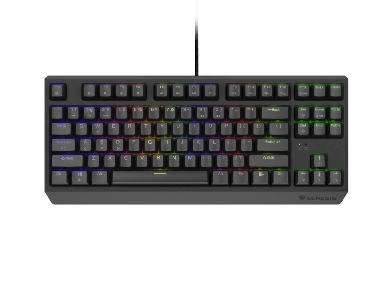 Genesis Thor 230 TKL Czarny (Outemu Brown)
