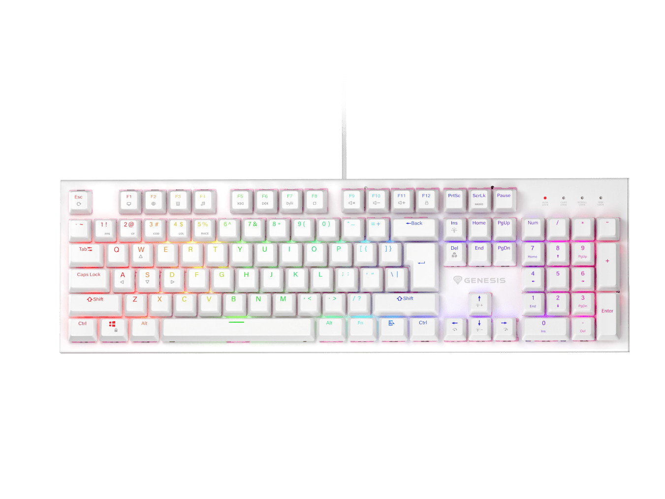 Genesis Thor 303 Biały (Outemu Peach Silent)