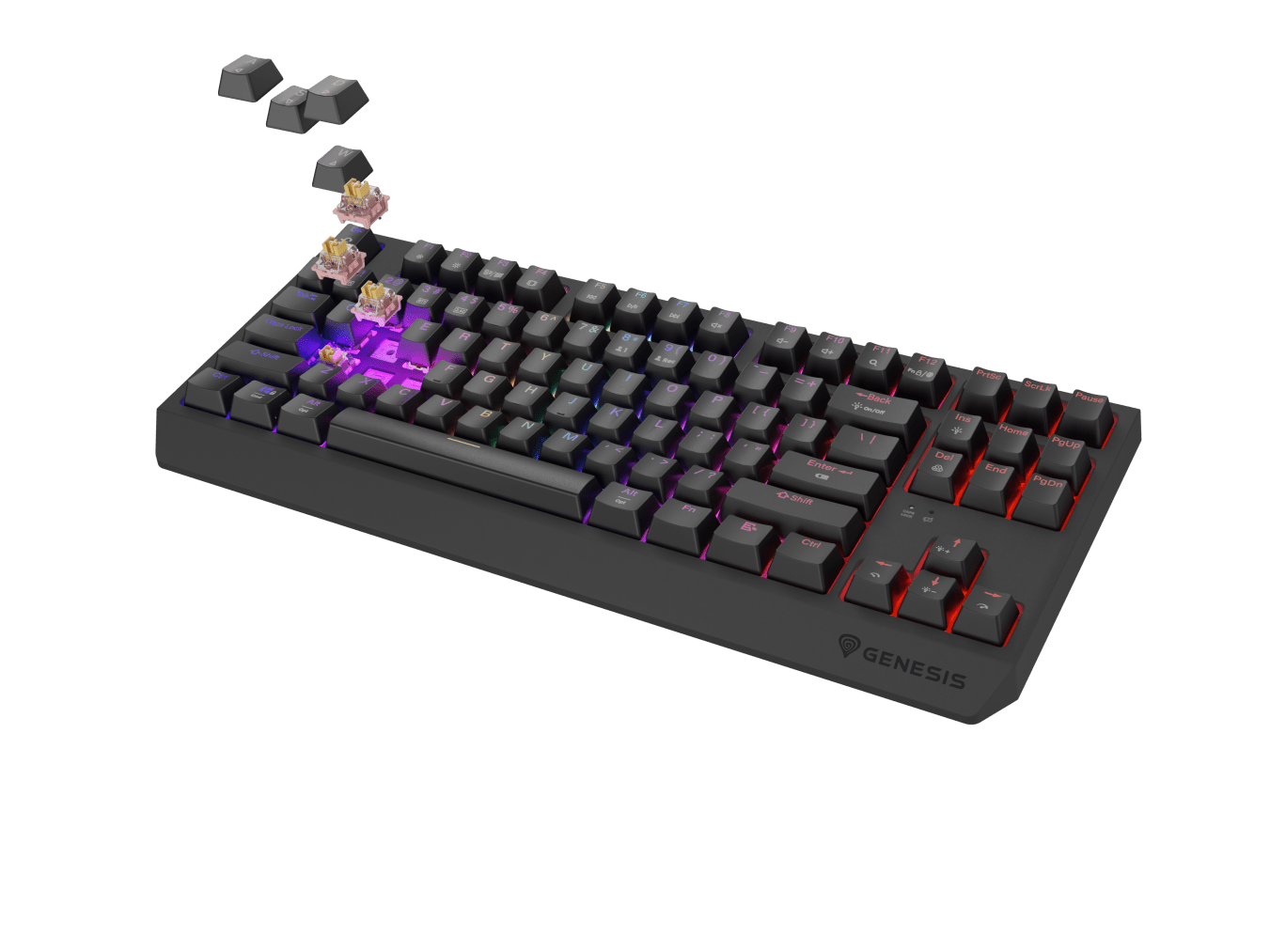 Genesis Thor 230 TKL Wireless Czarny (Outemu Panda)