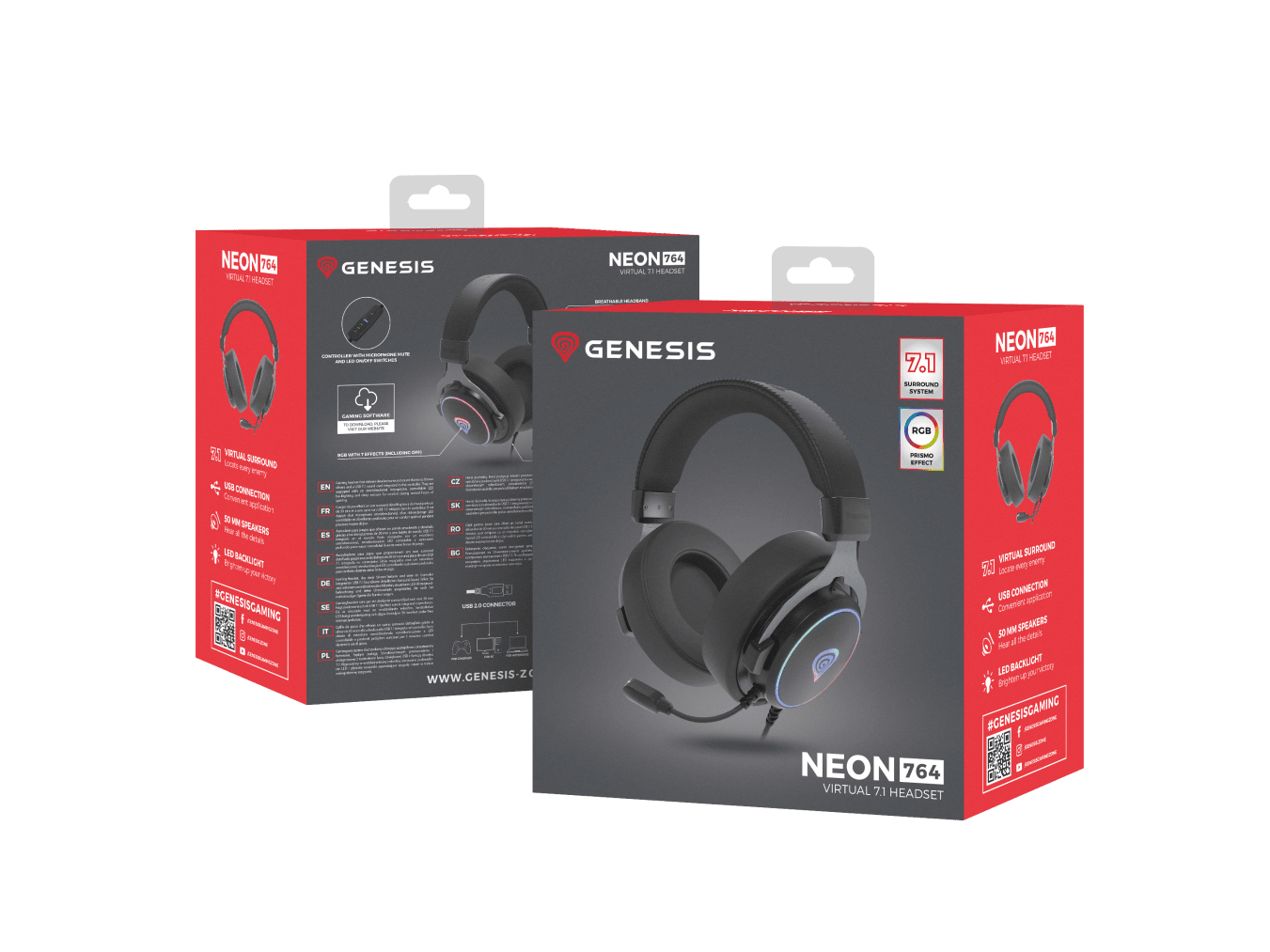 Genesis Neon 764 Czarny