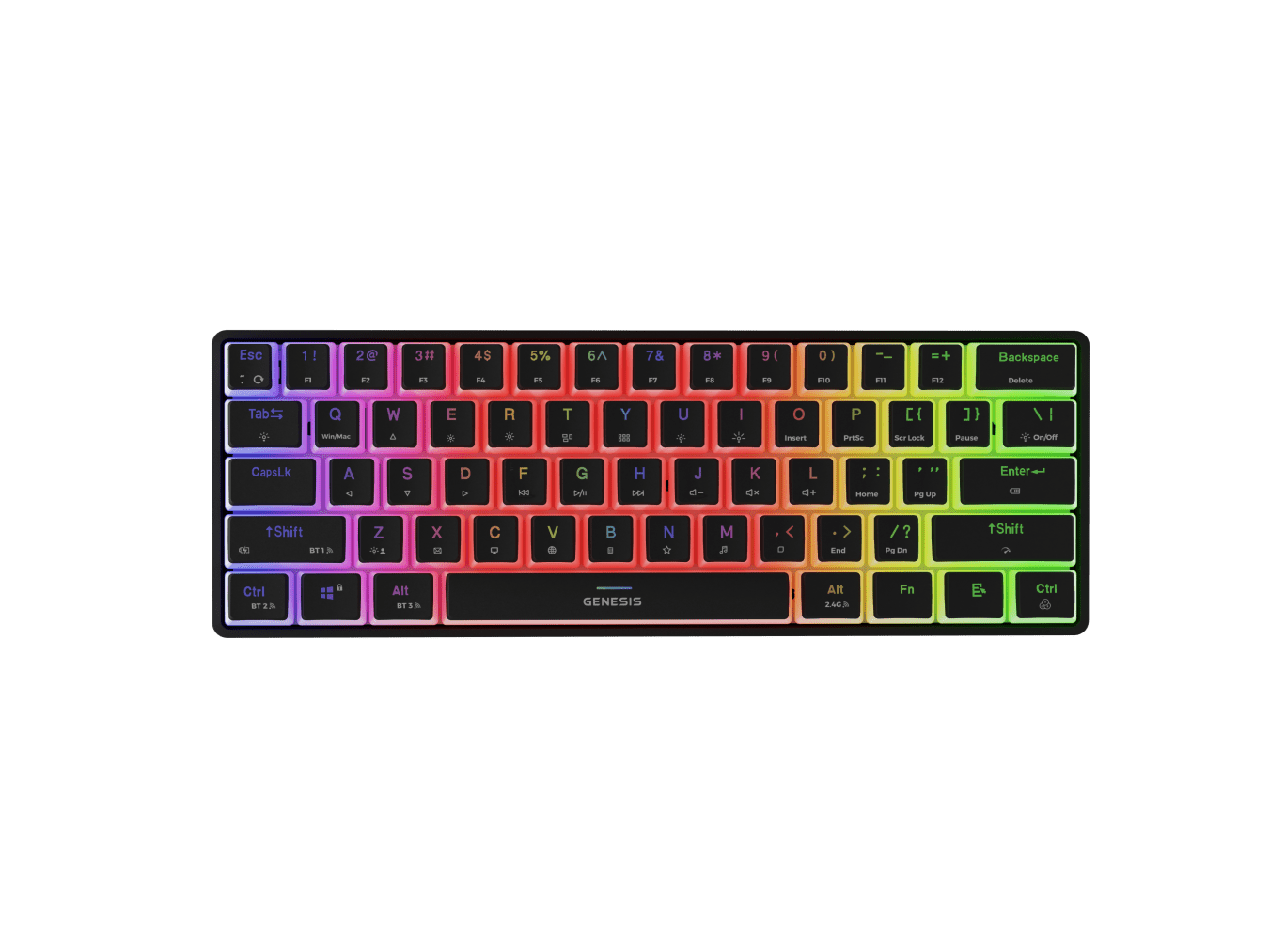 Genesis Thor 660 G2 Czarny (Gateron Brown)