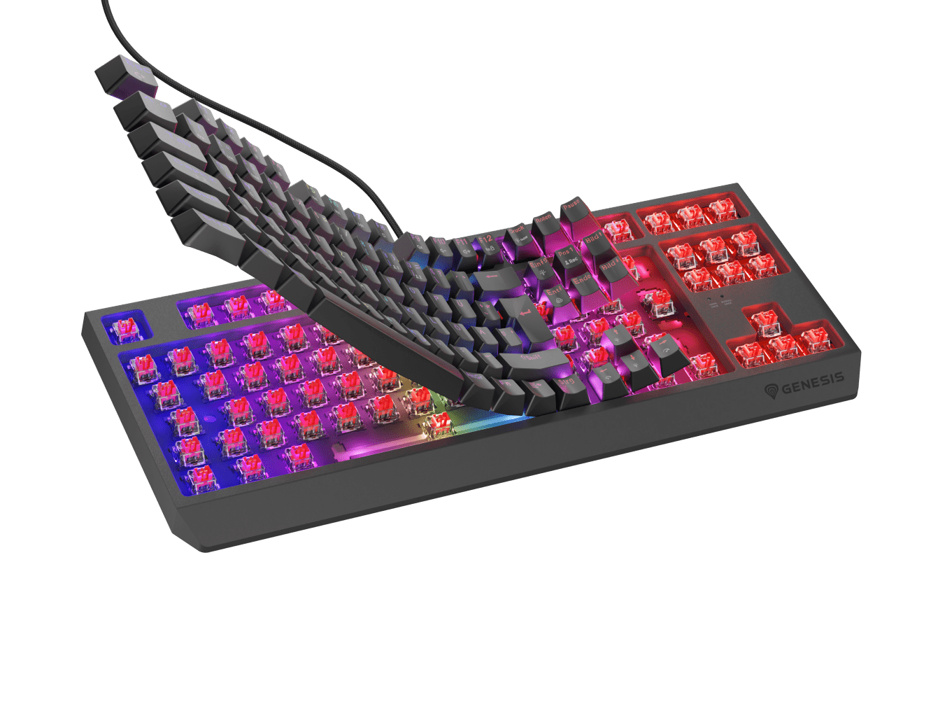 Genesis Thor 230 TKL DE Czarny (Outemu Red)