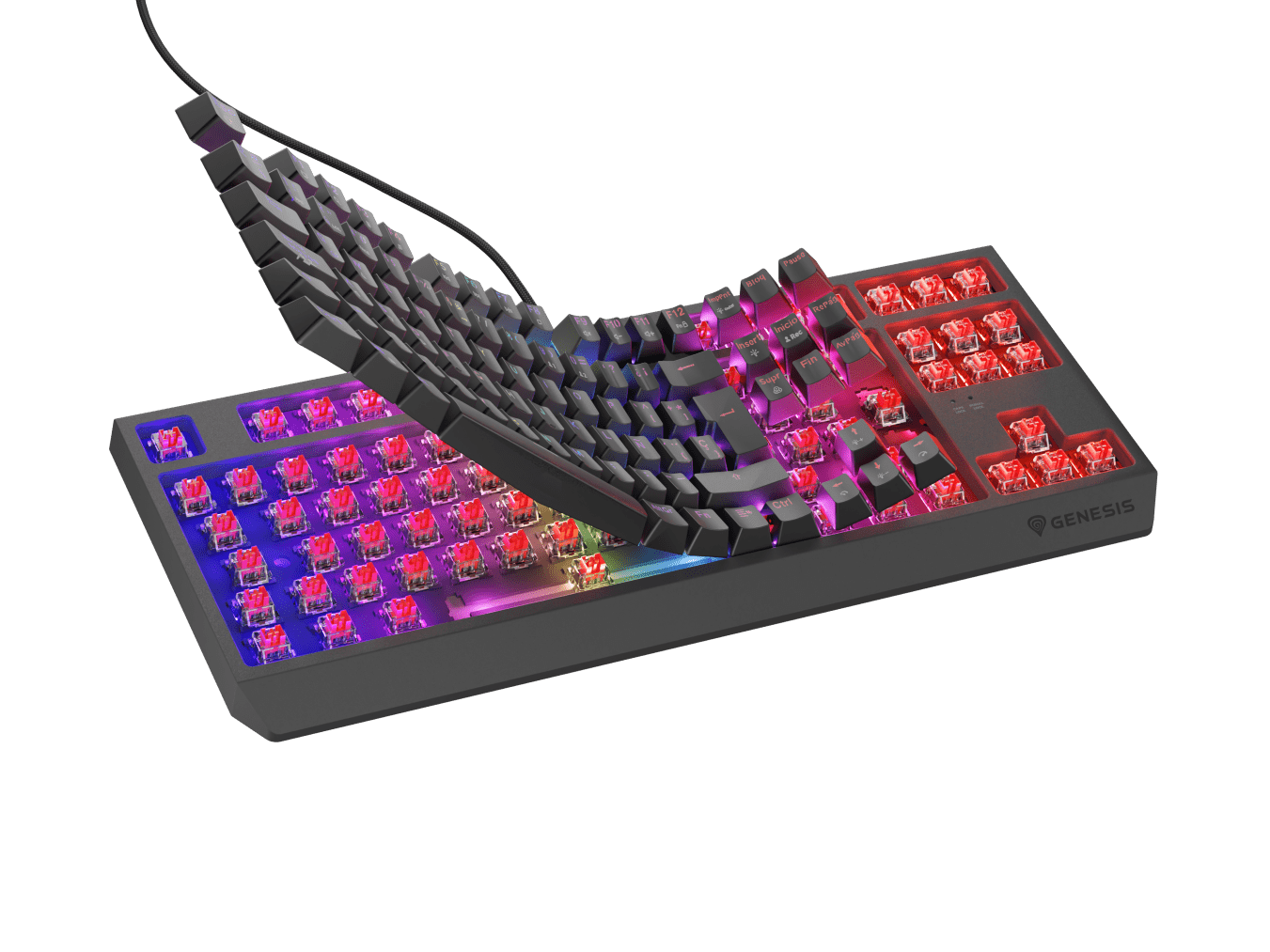 Genesis Thor 230 TKL ES Czarny (Outemu Red)