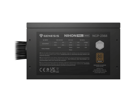 Genesis Nihon 750NM 750W - Czarny - 80 Bronze
