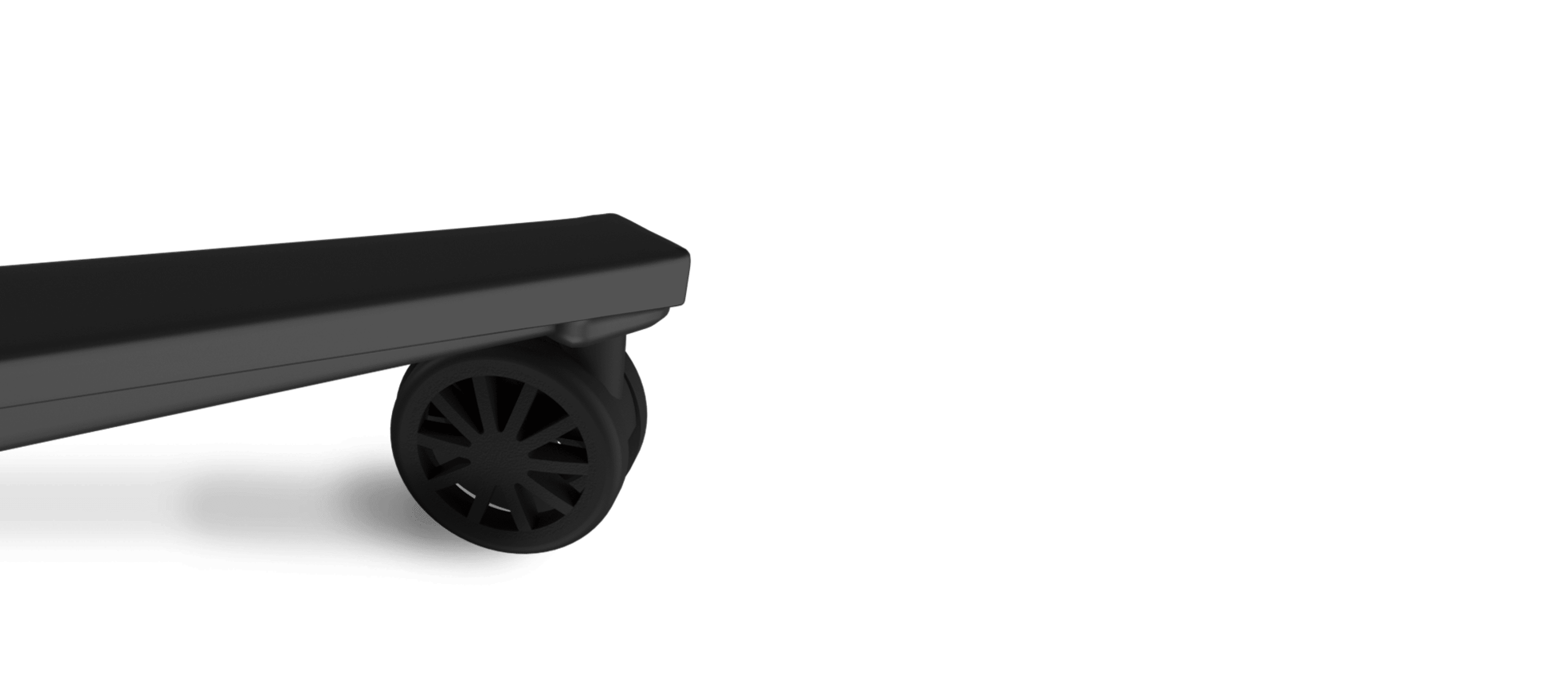 Zbliżenie podstawy różowo-czarnego fotela do gier, podkreślające stylowy design kółek