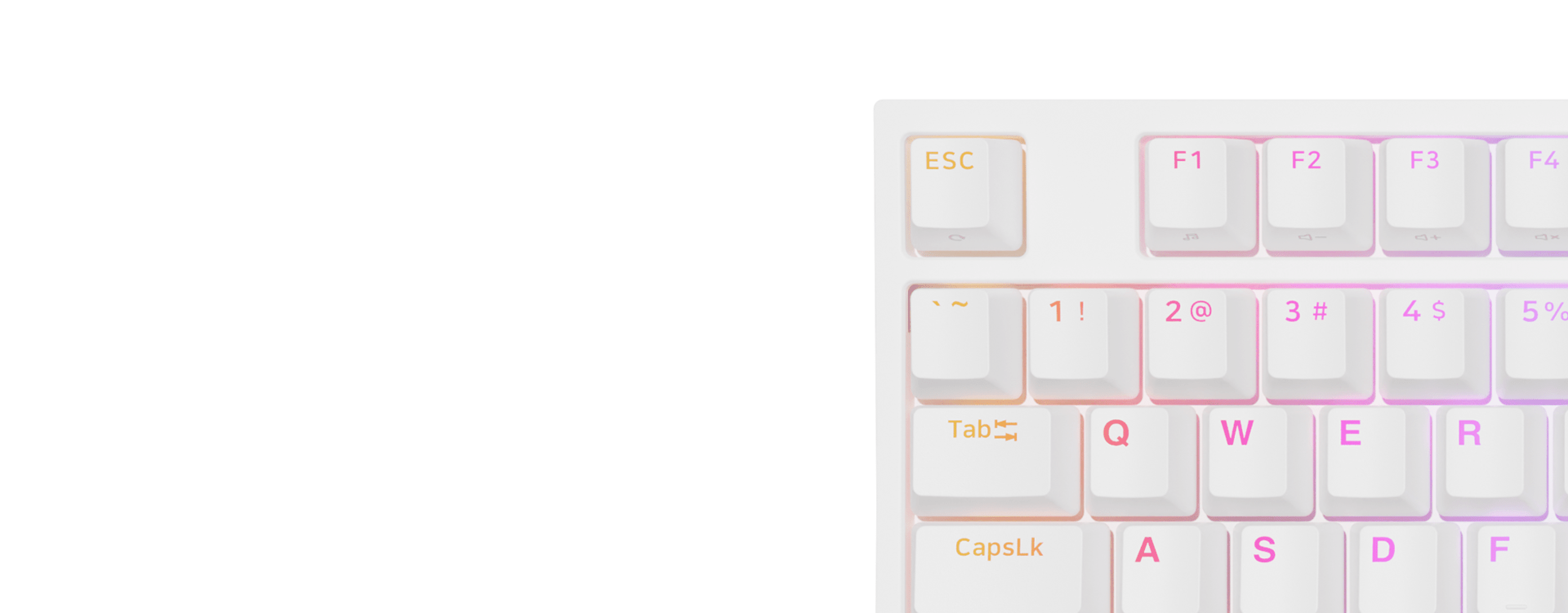 Kompaktowa klawiatura dla graczy z podświetleniem RGB, przełącznikami Kailh Box Brown, klawiszami ESC i układem QWERTY
