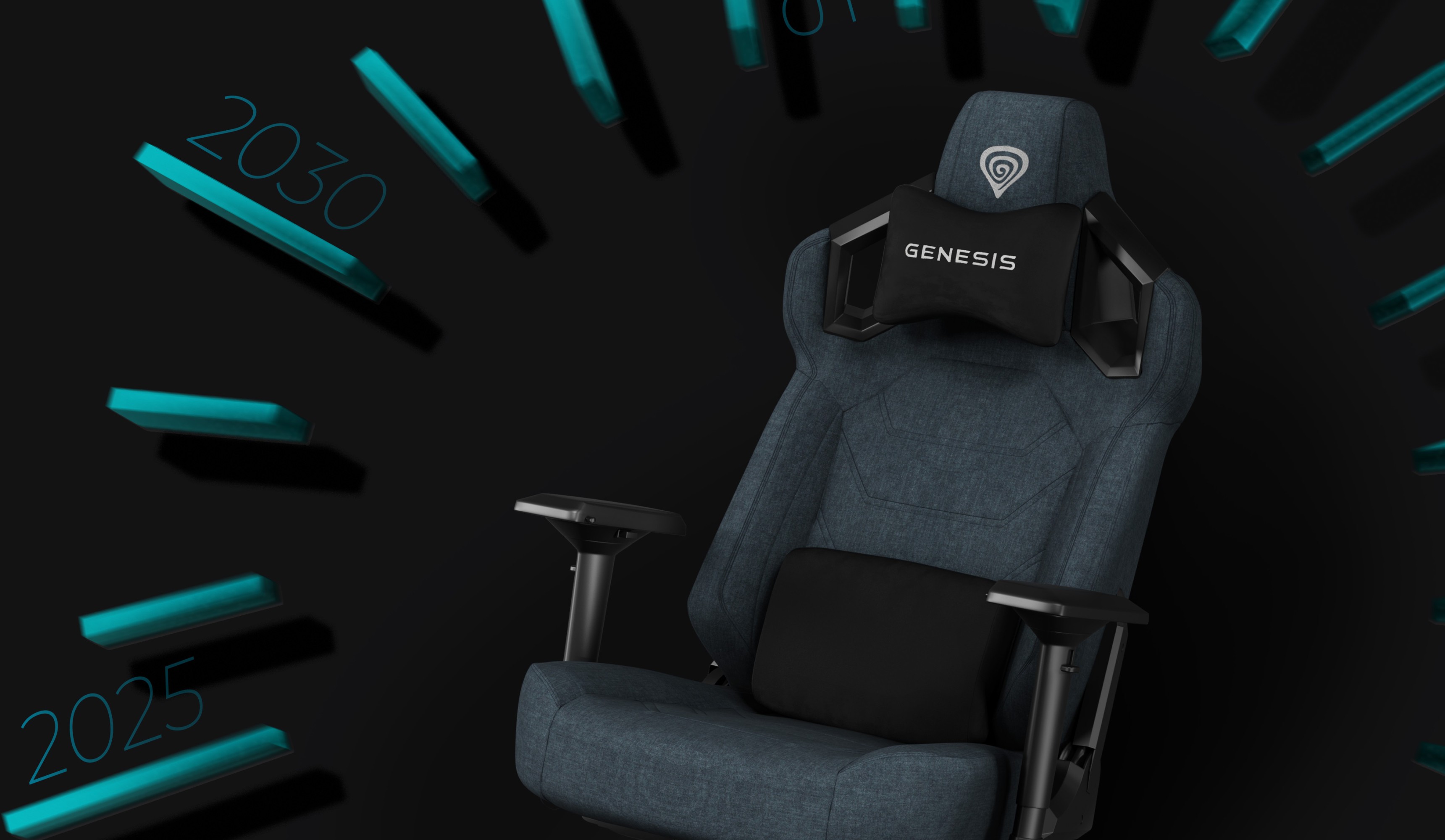Szary fotel gamingowy Genesis Nitro 800 z regulowanymi podłokietnikami i wygodną konstrukcją, idealny do sesji gamingowych