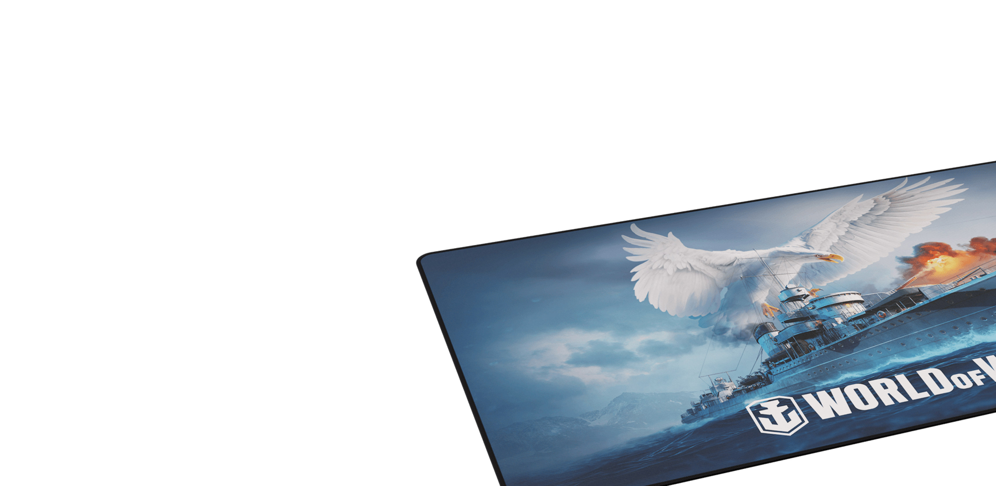 Podkładka pod mysz z żywym wzorem z gry "World of Warships" o wymiarach 900 x 450 mm