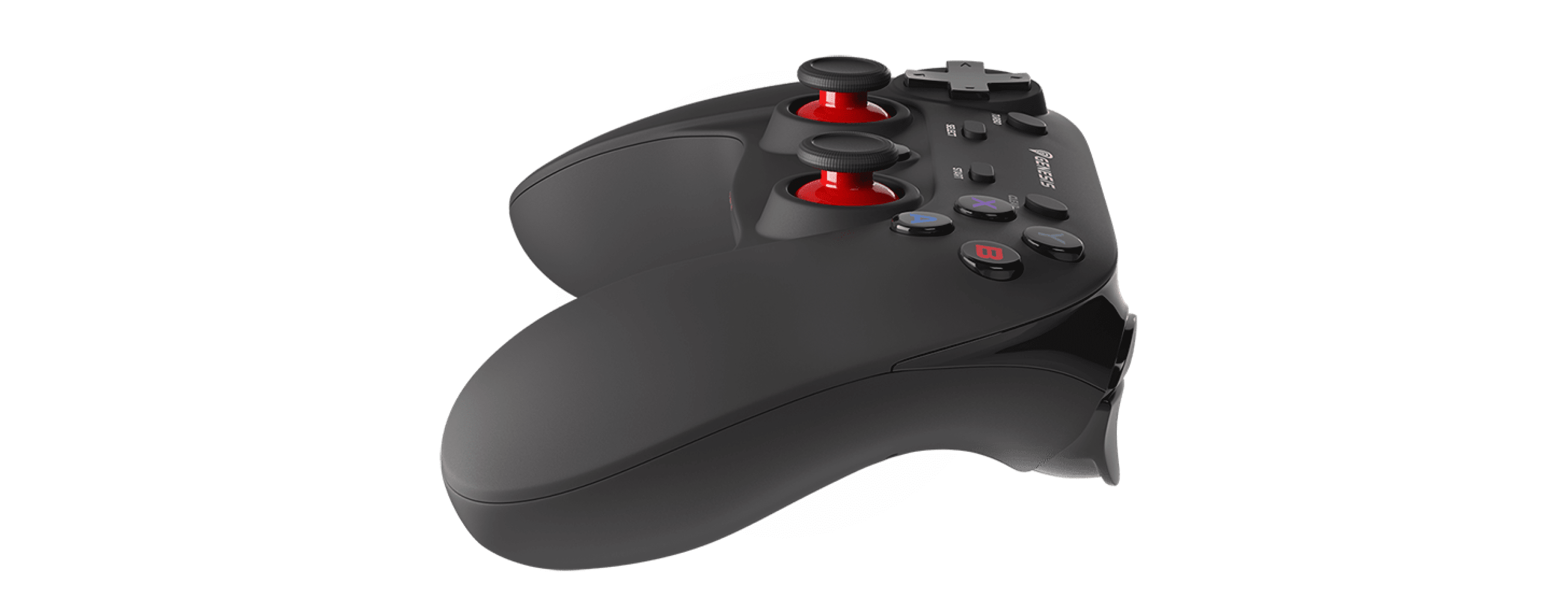 Bezprzewodowy gamepad Genesis Mangan PV65 do PS3/PC, wyposażony w dwa drążki analogowe i ergonomiczną konstrukcję
