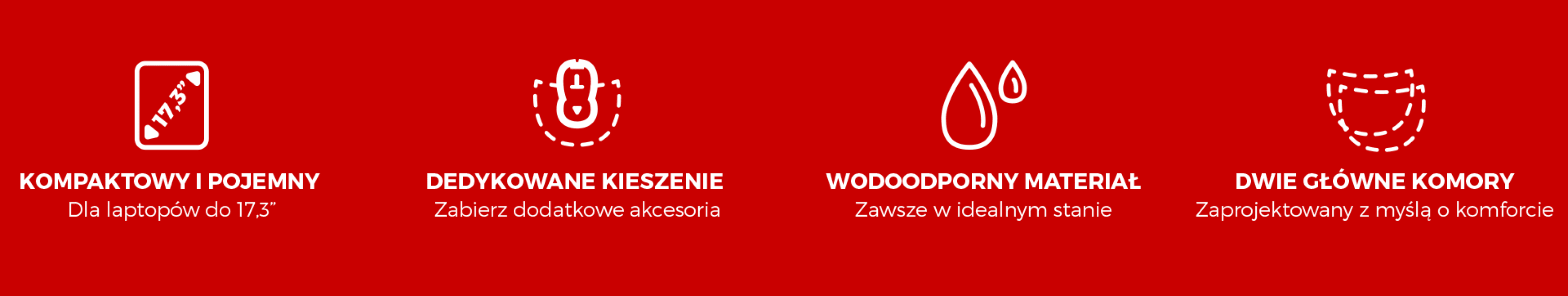 Czarny plecak na laptopa Genesis Pallad 550, odpowiedni dla laptopów 15,6"/17,3", o pojemności 24 l i wykonany z wodoodpornego materiału.