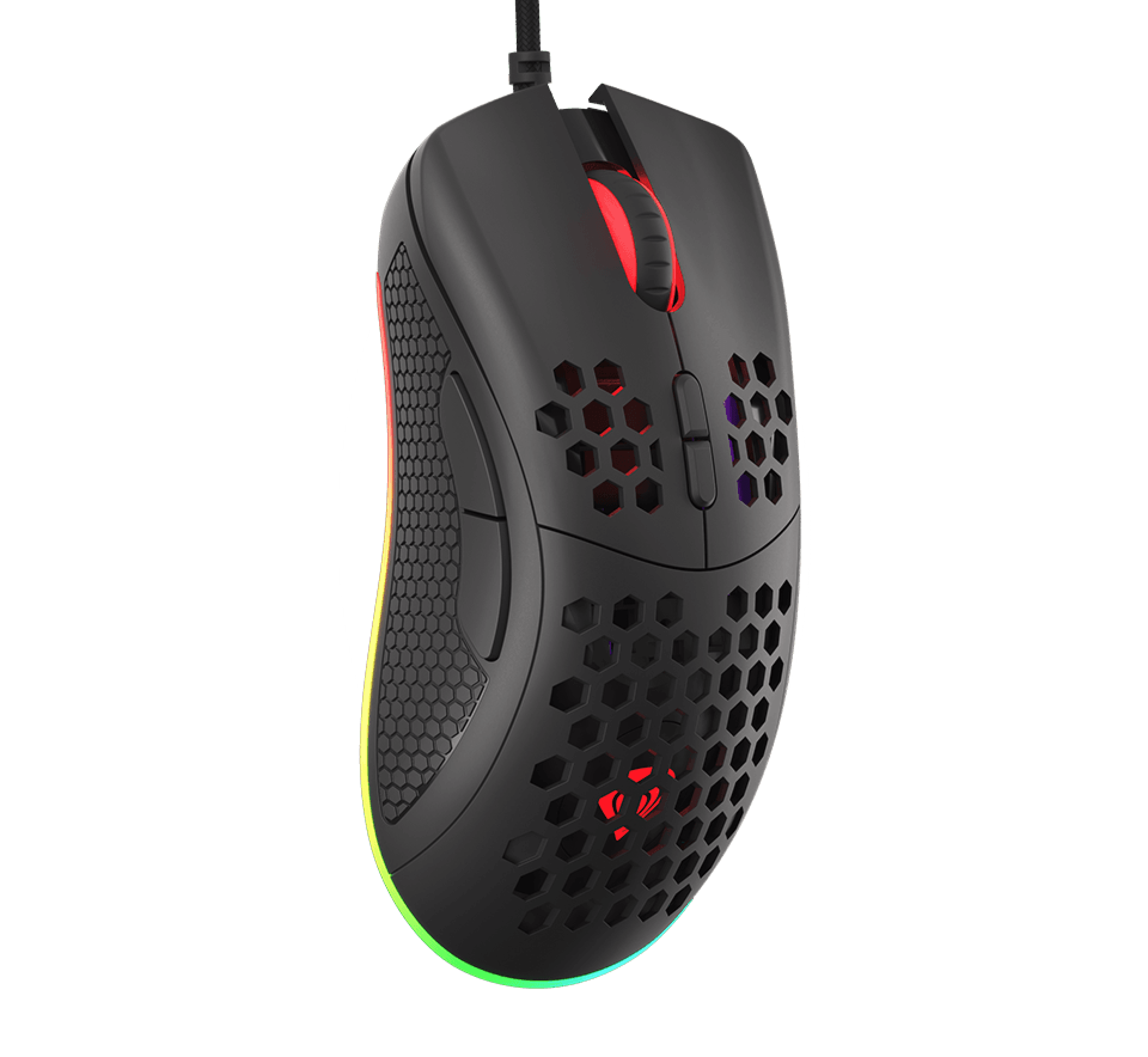 Mysz do gier o lekkiej konstrukcji, czułości 8000 DPI i konfigurowalnym podświetleniu RGB