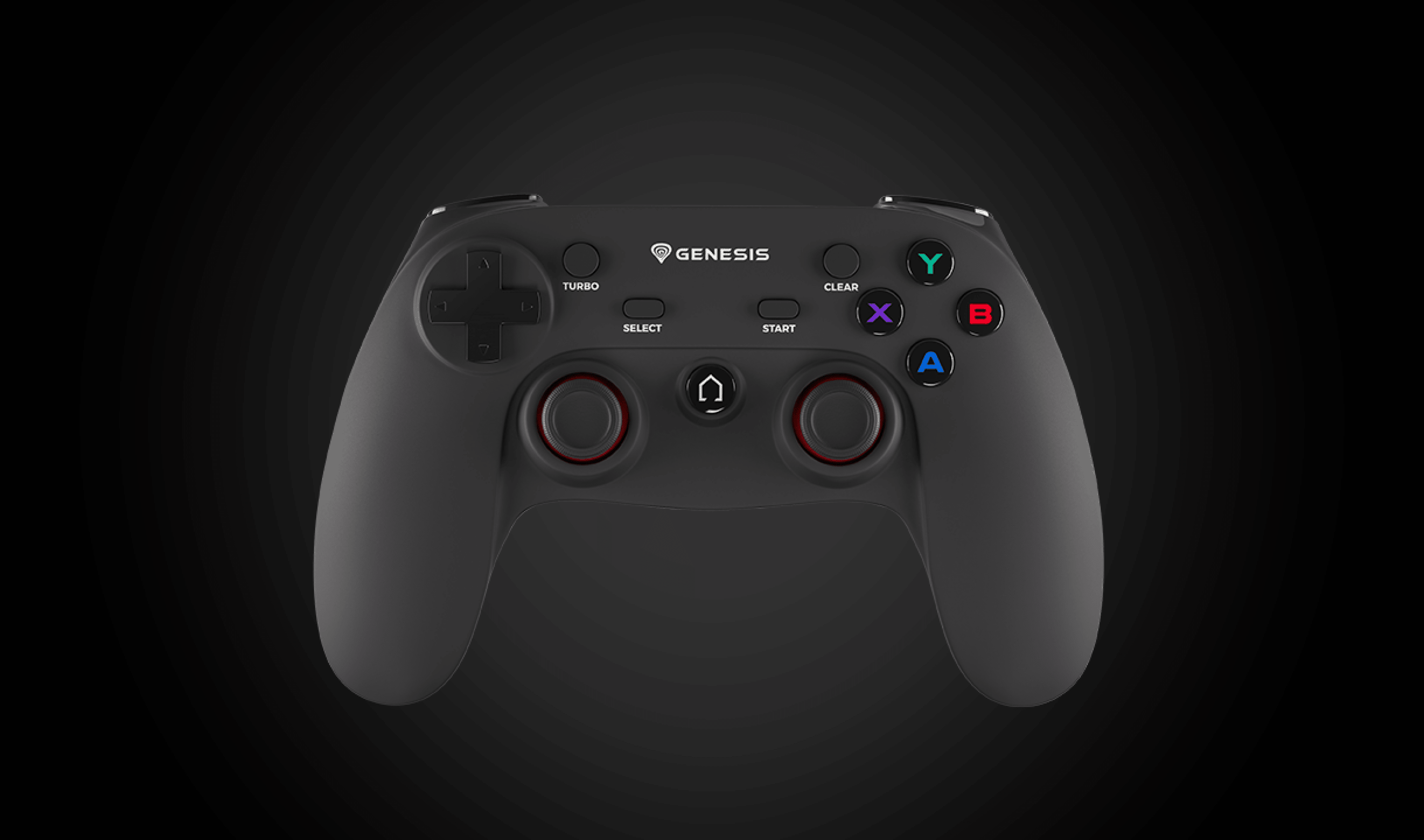 Bezprzewodowy GAMEPAD GENESIS MANGAN PV65 do PS3/PC z ergonomiczną konstrukcją, kolorowymi przyciskami i dwoma drążkami analogowymi