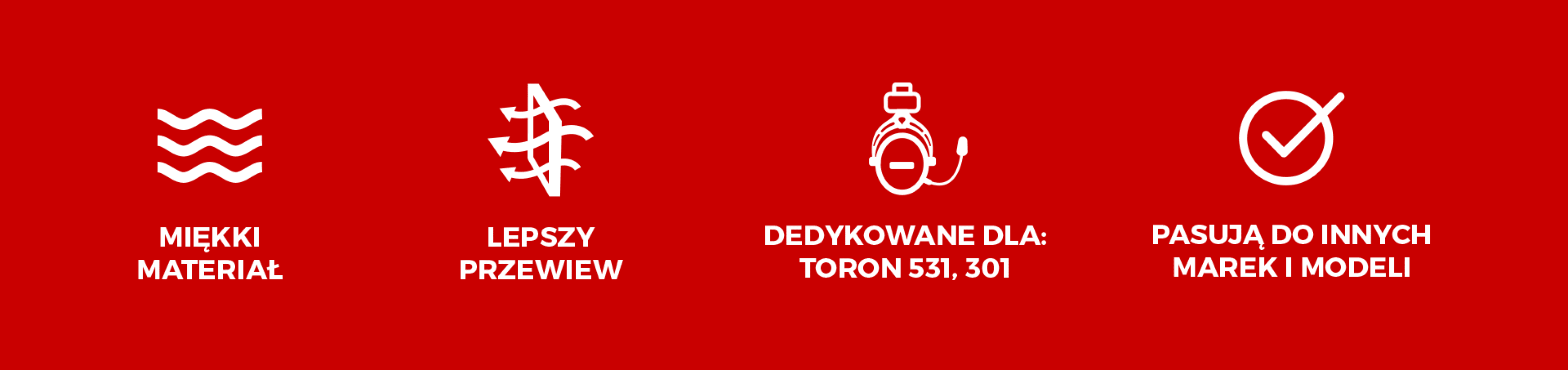 Tekstylne nauszniki do słuchawek Genesis Toron EP02, charakteryzujące się miękkim materiałem, lepszą wentylacją i kompatybilnością z innymi modelami.