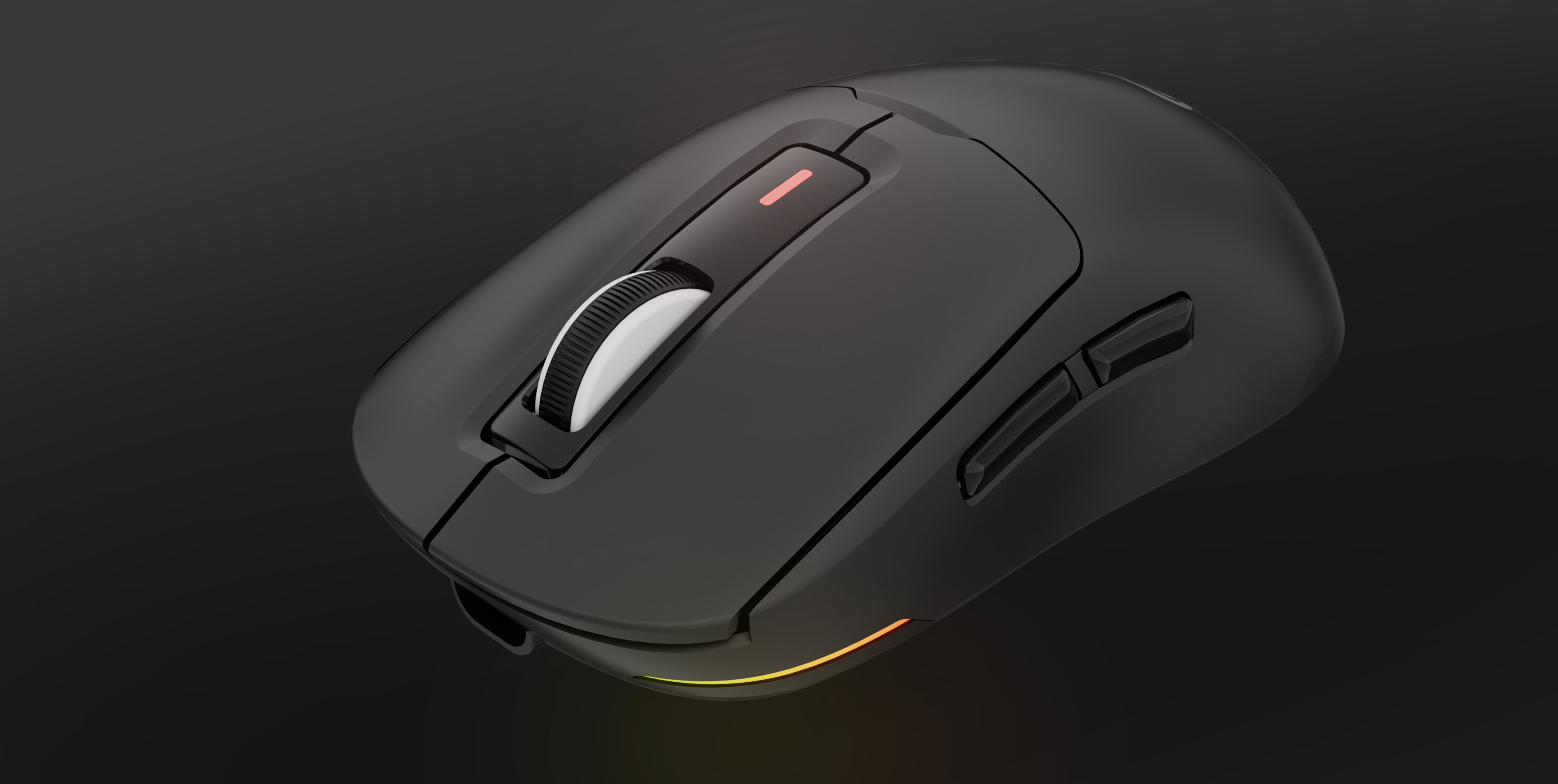 Czarna bezprzewodowa mysz do gier Genesis Zircon 660 o rozdzielczości 12 000 DPI, z konfigurowalnymi przyciskami i podświetleniem RGB
