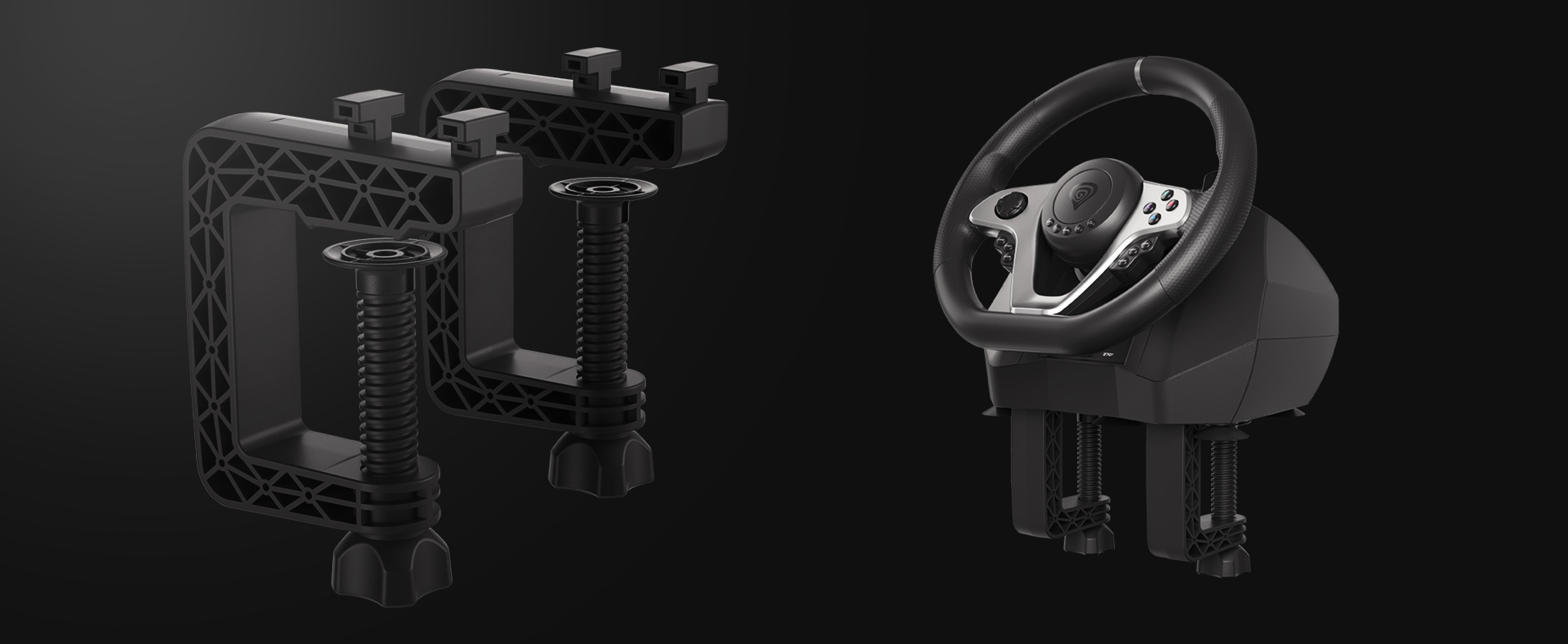 Kierownica i zaciski do gier, kompatybilne z PC, PS3, PS4, Xbox One, Xbox 360 i Nintendo Switch