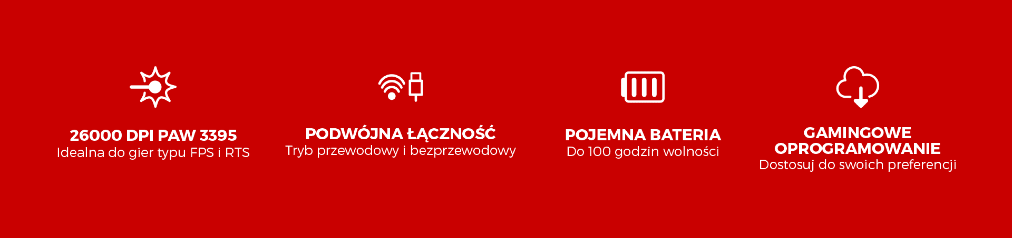 Bezprzewodowa mysz do gier Genesis Zircon XIII oferuje 26 000 DPI, tryb podwójnego połączenia, akumulator i niestandardowe oprogramowanie do gier