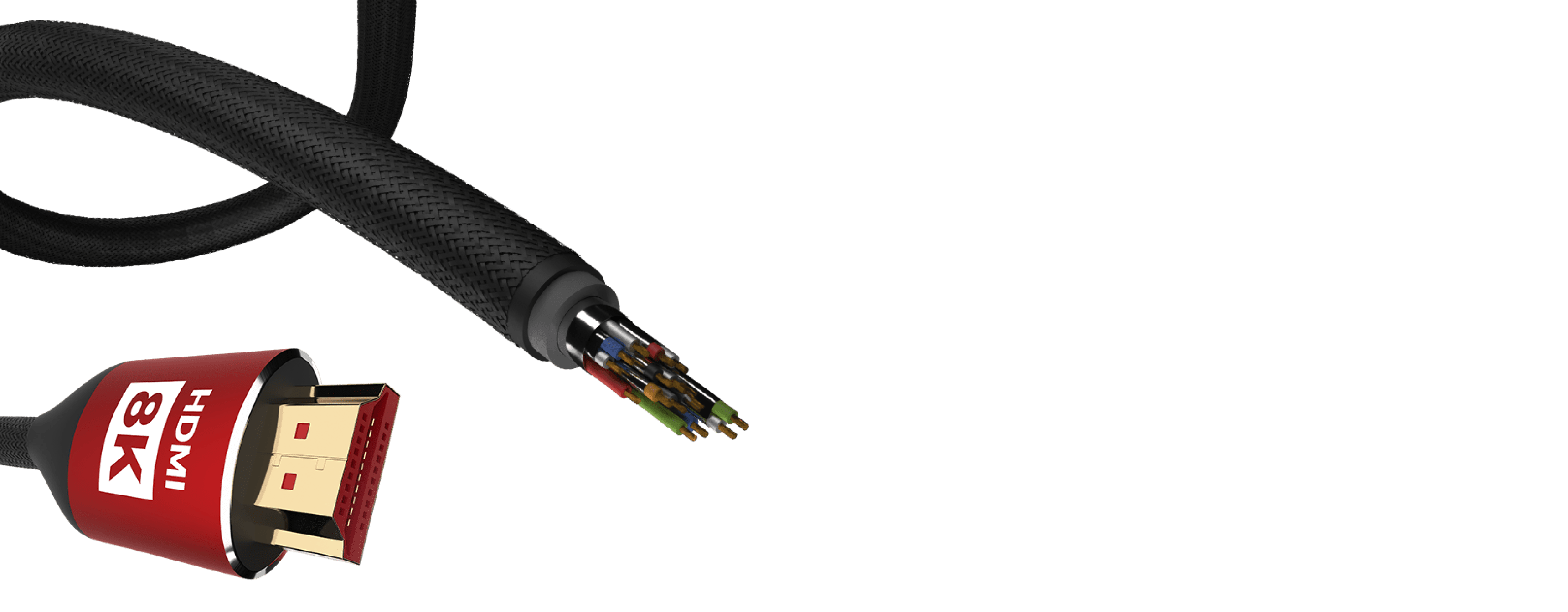 Kabel HDMI klasy premium o długości 3 metrów, obsługujący rozdzielczość 8K przy 60 Hz, przeznaczony do PS5 i PS4, z wytrzymałą czarną osłoną.
