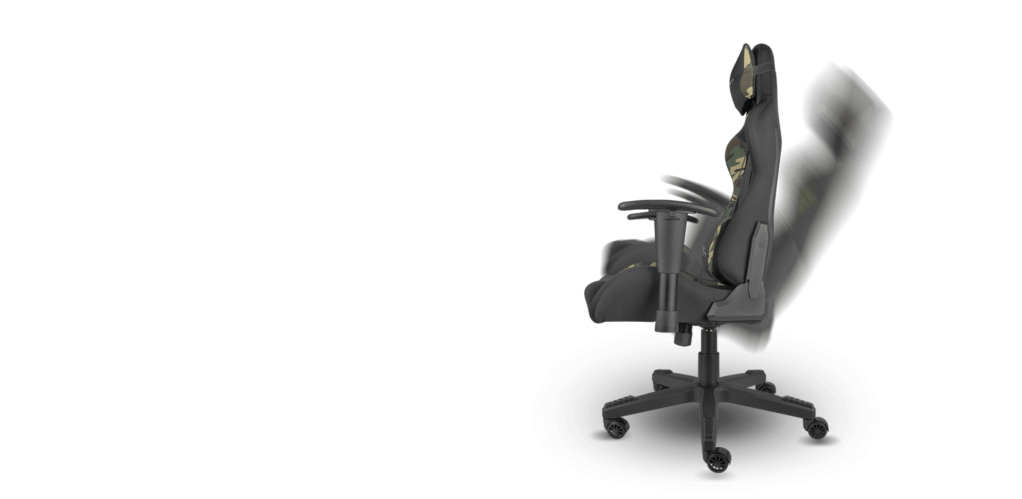 Ergonomiczne krzesło gamingowe z regulowanymi funkcjami i eleganckim czarnym wzornictwem.