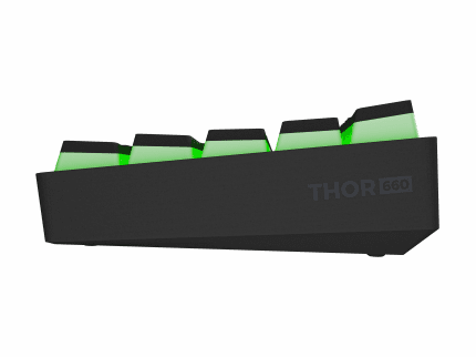 Genesis Thor 660 Czarny (Gateron Brown)