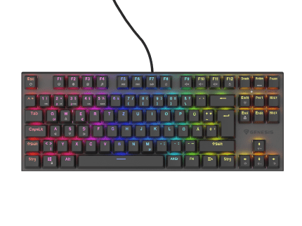 Genesis Thor 303 TKL DE Czarny (Outemu Peach Silent)