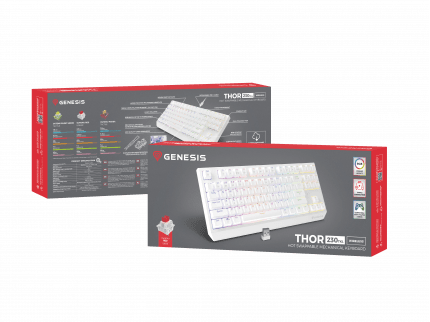 Genesis Thor 230 TKL Wireless OUTEMU RED
