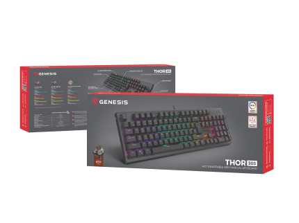 Genesis Thor 303 DE Czarny (Outemu Brown)