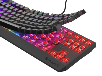 Genesis Thor 230 TKL DE Czarny (Outemu Red)