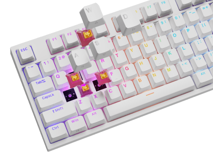 Genesis Thor 404 BIAŁA (OUTEMU PEACH SILENT V3)