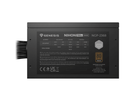 Genesis Nihon 750NM 750W - Czarny - 80 Bronze