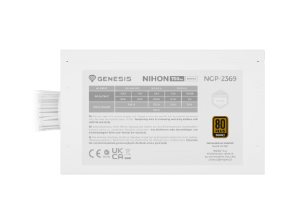 Genesis Nihon 750NM 750W - Biały - 80 Bronze